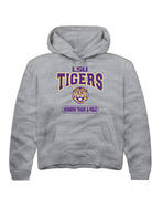 LSU Tigers Youth Grey Womens Track & Field Long Sleeve Hoodie