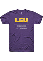 LSU Tigers Purple College of Art & Design Short Sleeve T-Shirt
