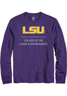 LSU Tigers Purple College of the Coast & Environment Long Sleeve T-Shirt