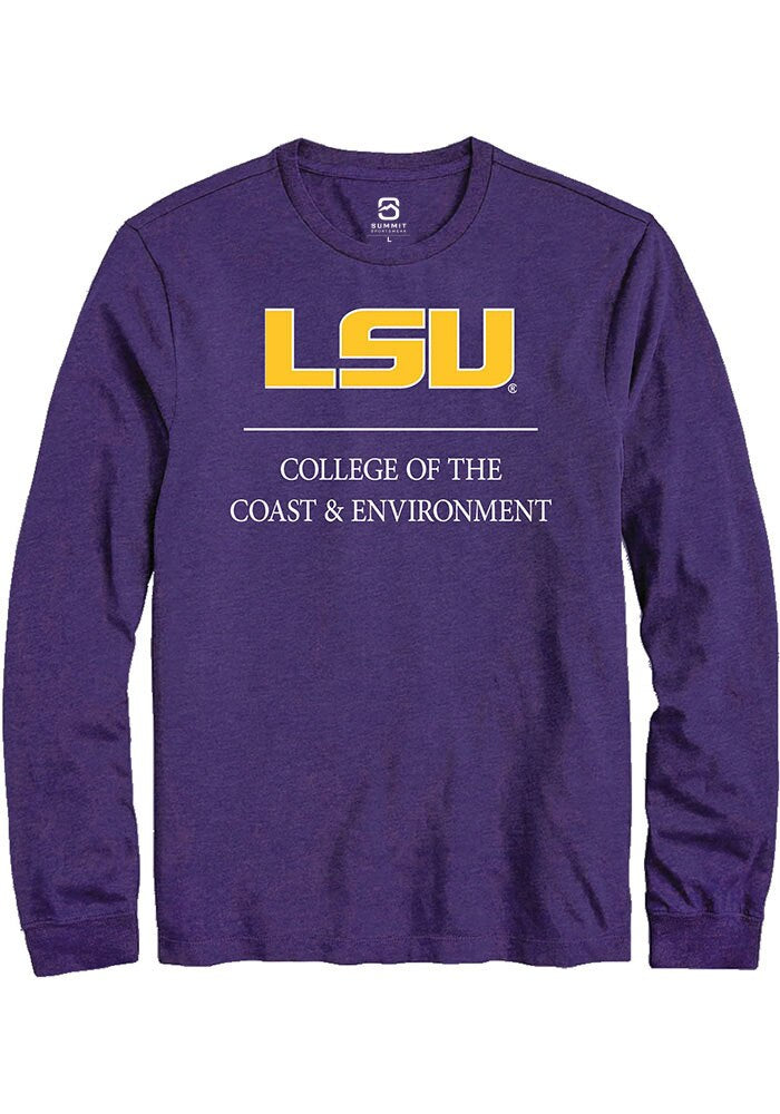 LSU Tigers Purple College of the Coast & Environment Long Sleeve T-Shirt