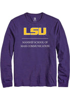 LSU Tigers Purple Manship School of Mass Communication Long Sleeve T-Shirt