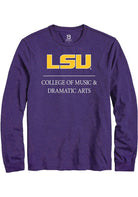 LSU Tigers Purple College of Music & Dramatic Arts Long Sleeve T-Shirt