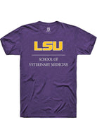 LSU Tigers Purple School of Veterinary Medicine Short Sleeve T-Shirt