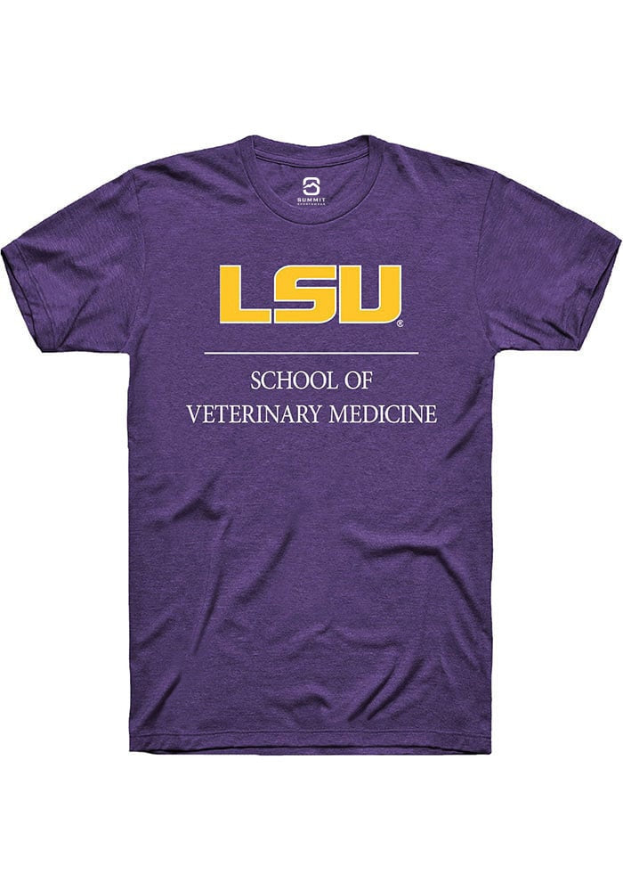 LSU Tigers Purple School of Veterinary Medicine Short Sleeve T-Shirt