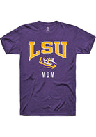 LSU Tigers Purple Mom Short Sleeve T-Shirt