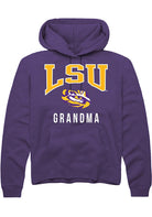 LSU Tigers Mens Purple Grandma Long Sleeve Hoodie