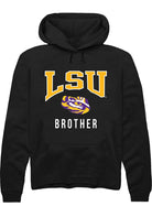 LSU Tigers Mens Black Brother Long Sleeve Hoodie