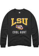 LSU Tigers Mens Black Cool Aunt Long Sleeve Crew Sweatshirt