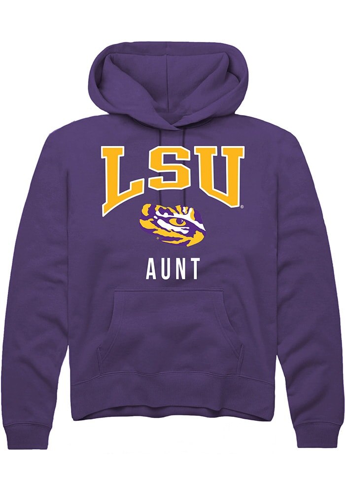 LSU Tigers Mens Purple Aunt Long Sleeve Hoodie