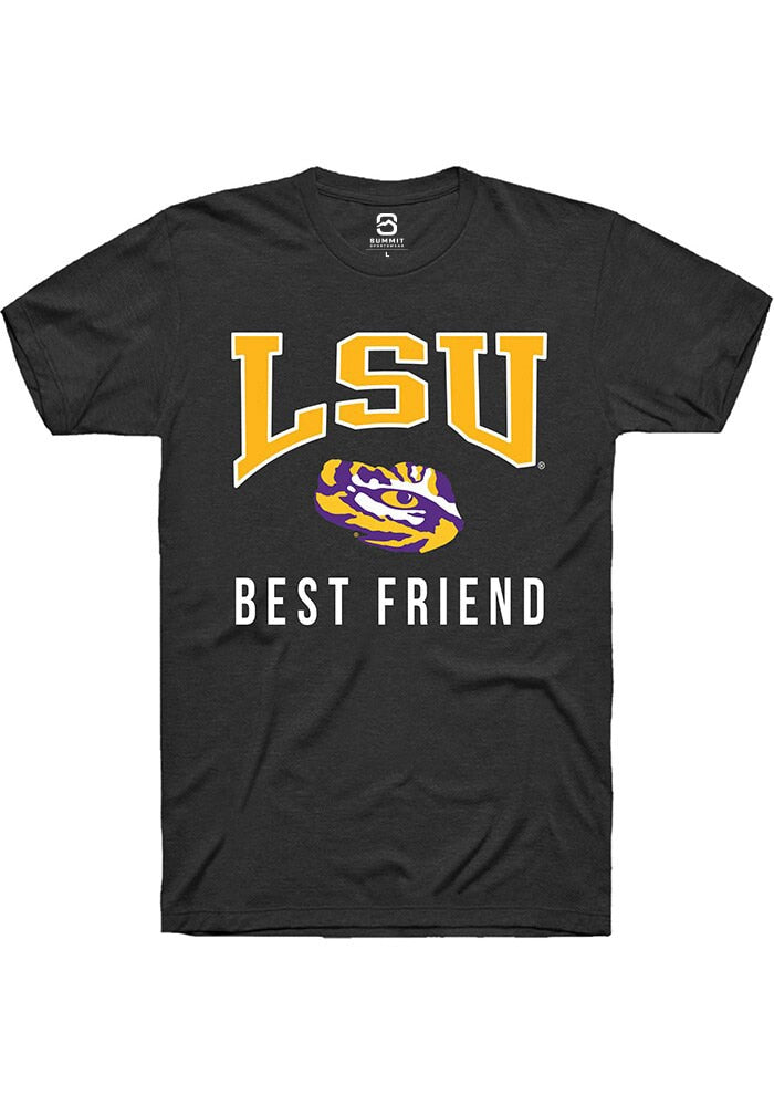 LSU Tigers Black Best Friend Short Sleeve T-Shirt