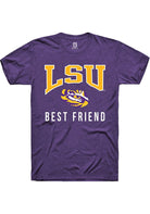 LSU Tigers Purple Best Friend Short Sleeve T-Shirt