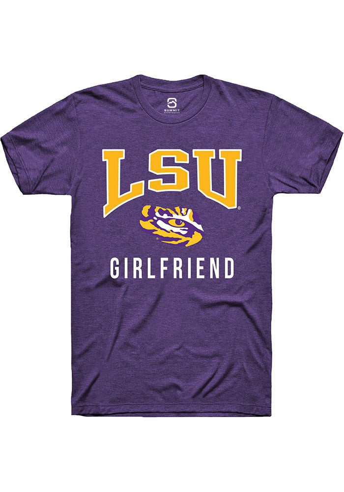 LSU Tigers Purple Girlfriend Short Sleeve T-Shirt