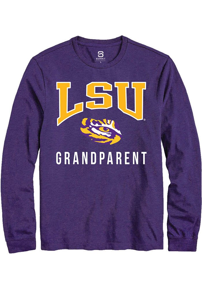 LSU Tigers Purple Grandparent Long Sleeve T-Shirt