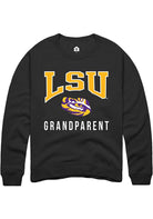 LSU Tigers Mens Black Grandparent Long Sleeve Crew Sweatshirt