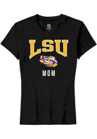 LSU Tigers Womens Black Mom Short Sleeve T-Shirt