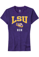 LSU Tigers Womens Purple Mom Short Sleeve T-Shirt