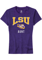 LSU Tigers Womens Purple Aunt Short Sleeve T-Shirt
