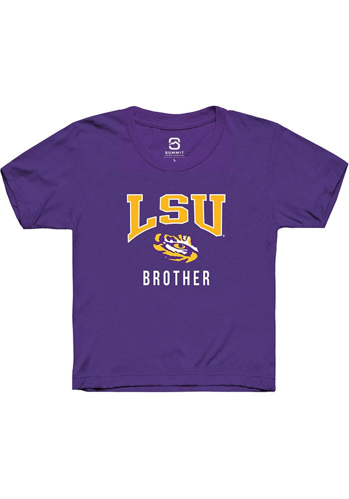 LSU Tigers Youth Purple Brother Short Sleeve T-Shirt