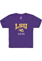 LSU Tigers Youth Purple Sister Short Sleeve T-Shirt