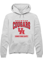 Houston Cougars Mens White Women's Cross Country Long Sleeve Hoodie