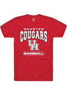 Houston Cougars Red Baseball Short Sleeve T-Shirt