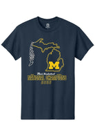 Michigan Wolverines Unisex Navy Mbb National Champs 2026 Net Short Sleeve T-Shirt