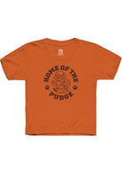Youth Orange Home Of The Pudge Happy Short Sleeve T-Shirt