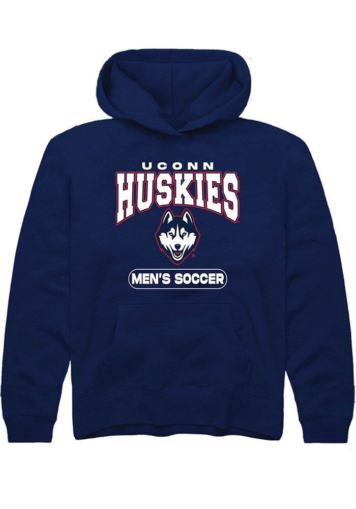 UConn Huskies Youth Mens Soccer Navy Hoodie