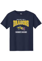 Drexel Dragons Youth Navy Blue Womens Soccer Short Sleeve T-Shirt