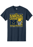Michigan Wolverines Unisex Navy Mbb National Champs 2026 Hoop Short Sleeve T-Shirt