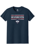 UConn Huskies Youth Bars Heather Navy Short Sleeve T-Shirt