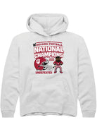 Indiana Hoosiers Youth White Headlines 2025 National Champions Hoodie
