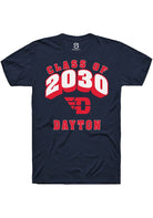 Dayton Flyers Navy Blue Class of 2030 Short Sleeve T-Shirt
