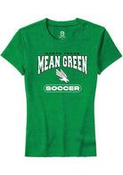North Texas Mean Green Womens Kelly Green Soccer Short Sleeve T-Shirt
