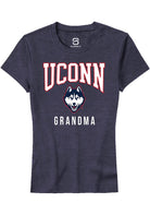 UConn Huskies Womens Grandma Heather Navy Short Sleeve T-Shirt