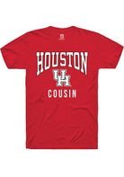 Houston Cougars Red Cousin Short Sleeve Fashion T-Shirt