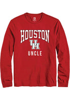 Houston Cougars Mens Red Uncle Long Sleeve T-Shirt