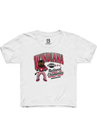 Indiana Hoosiers Youth White Windiana Arch 2025 National Champions Short Sleeve T-Shirt