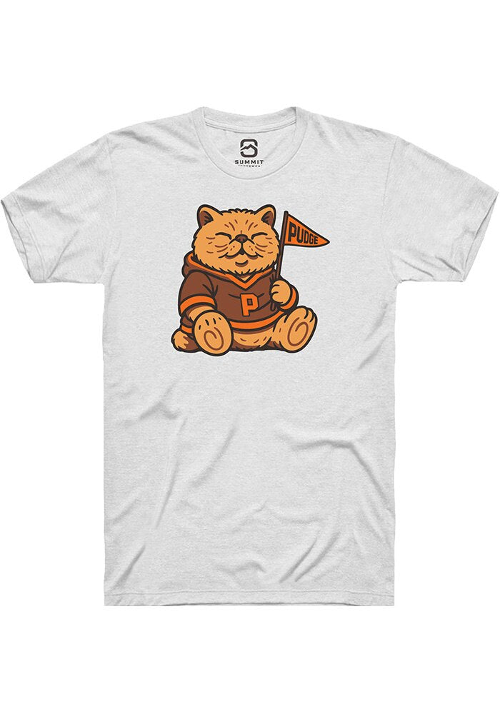Unisex White Pudge Bear Short Sleeve T-Shirt
