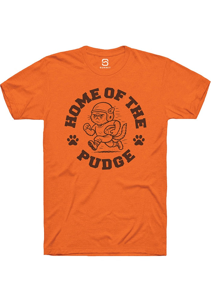Unisex Orange Home Of The Pudge Angry Short Sleeve T-Shirt