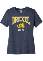 Drexel Dragons Womens Navy Blue Niece Short Sleeve T-Shirt