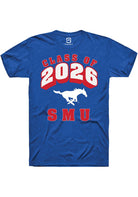 SMU Mustangs Blue Class of 2026 Short Sleeve T-Shirt