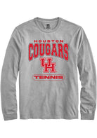 Houston Cougars Grey Tennis Long Sleeve T-Shirt