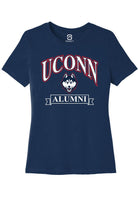 UConn Huskies Womens Alumni Banner Heather Navy Short Sleeve T-Shirt