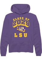 LSU Tigers Mens Purple Class of 2029 Long Sleeve Hoodie