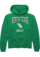 North Texas Mean Green Mens Kelly Green Uncle Long Sleeve Hoodie