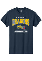 Drexel Dragons Navy Blue Womens Swim and Dive Short Sleeve T-Shirt