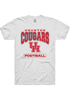 Houston Cougars White Football Short Sleeve T-Shirt
