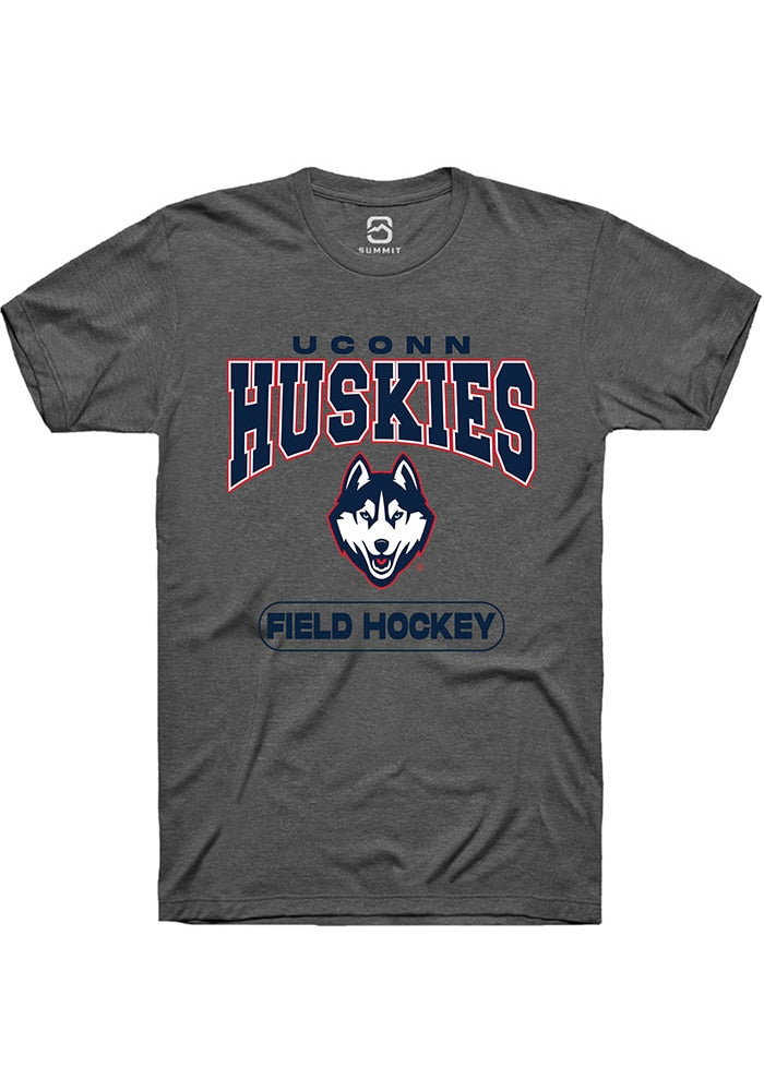 UConn Huskies Unisex Field Hockey Charcoal Short Sleeve T-Shirt