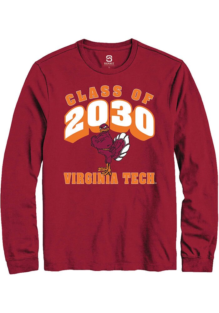 Virginia Tech Hokies Maroon Class of 2030 Long Sleeve T-Shirt